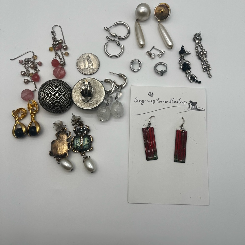 Lot of Elegant Earrings 11 Pair